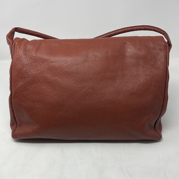 Vintage Claudio Leather Drawstring Flap Crossbody🖤 - Picture 3 of 15